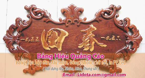 làm bảng hiệu gỗ